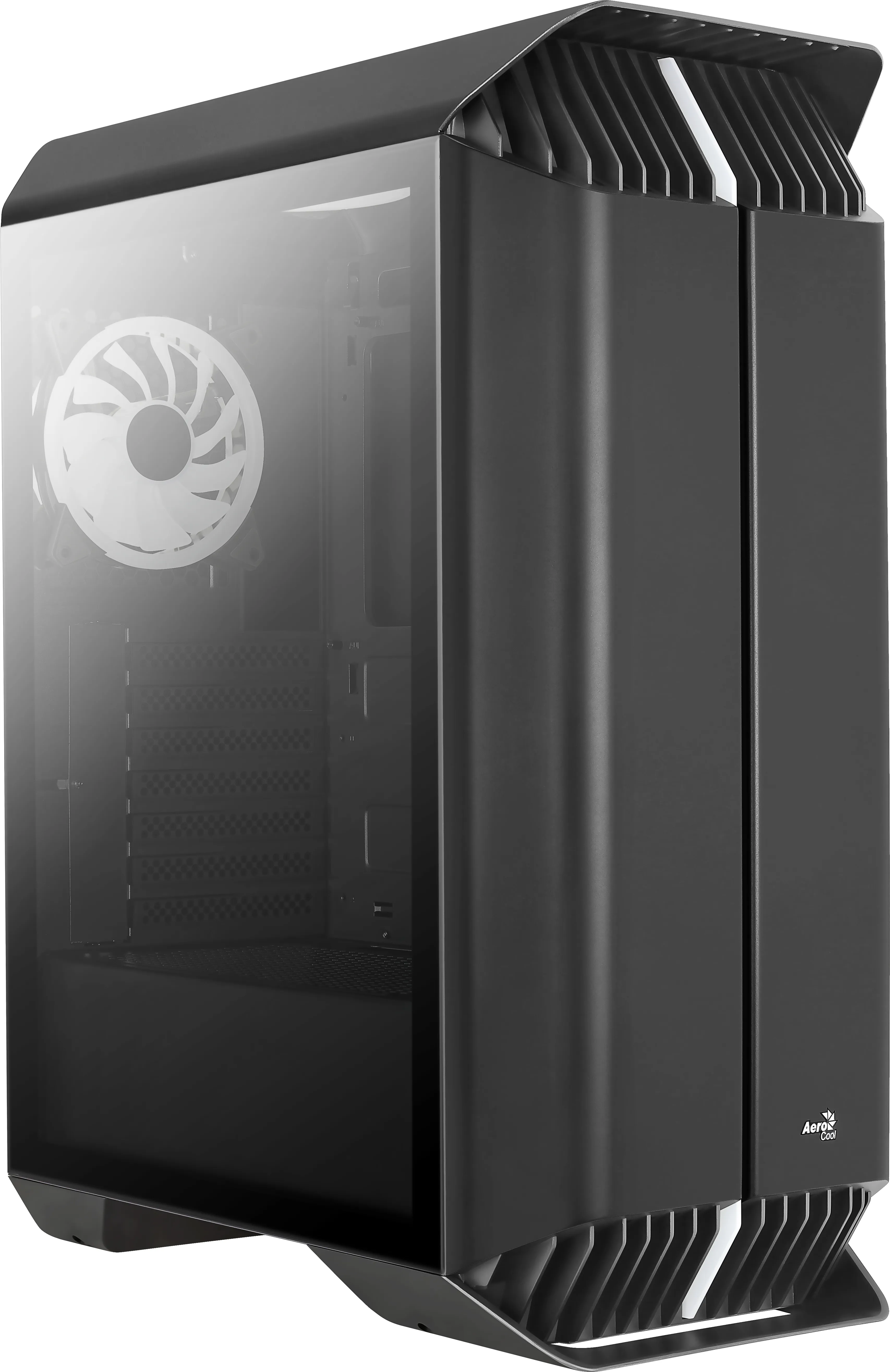 Aerocool GLADIATOR DUO ATX Gaming Case 3x ARGB 12cm Fans - miditower chassi, f&ouml;nster, Svart
