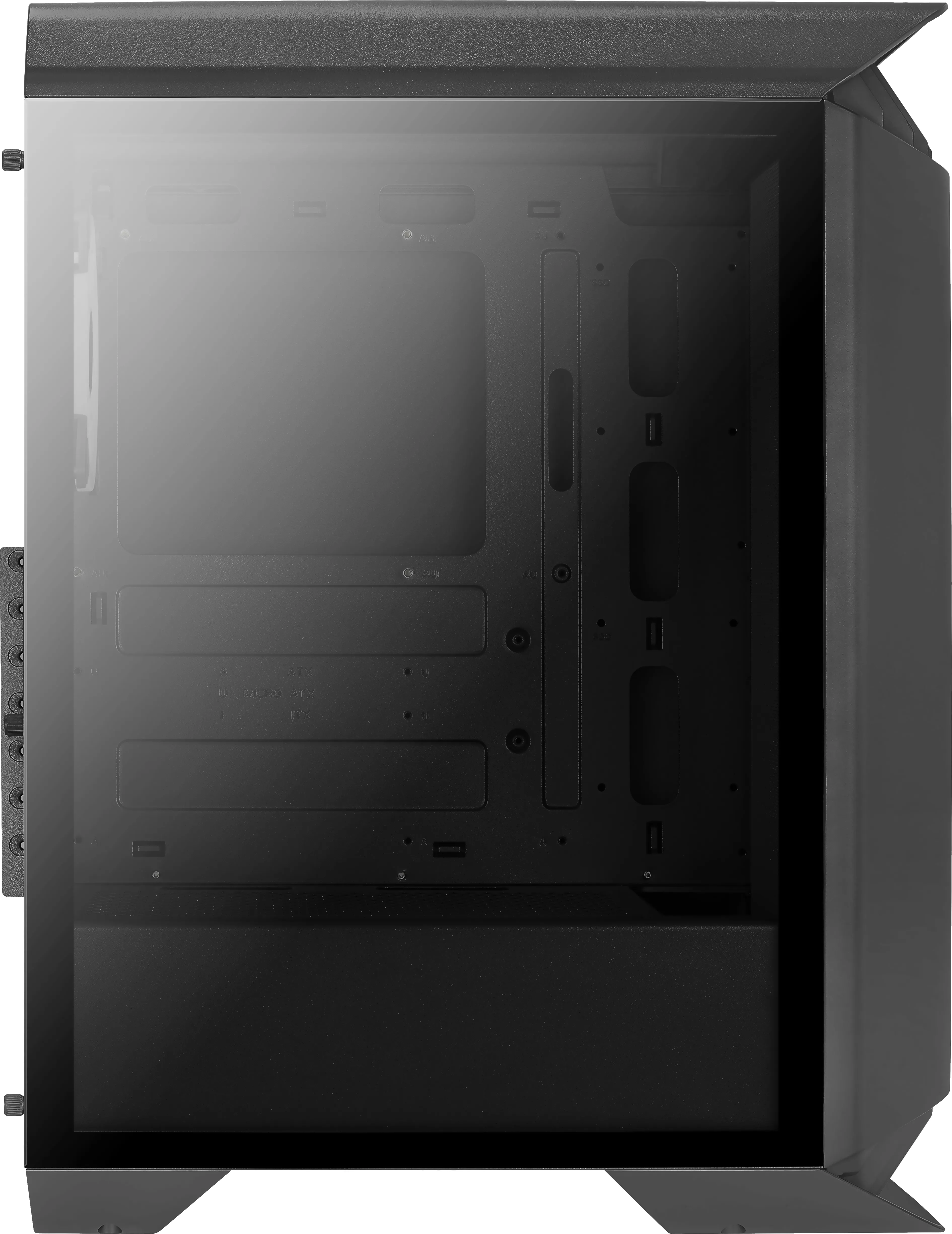 Aerocool GLADIATOR DUO ATX Gaming Case 3x ARGB 12cm Fans - miditower chassi, f&ouml;nster, Svart