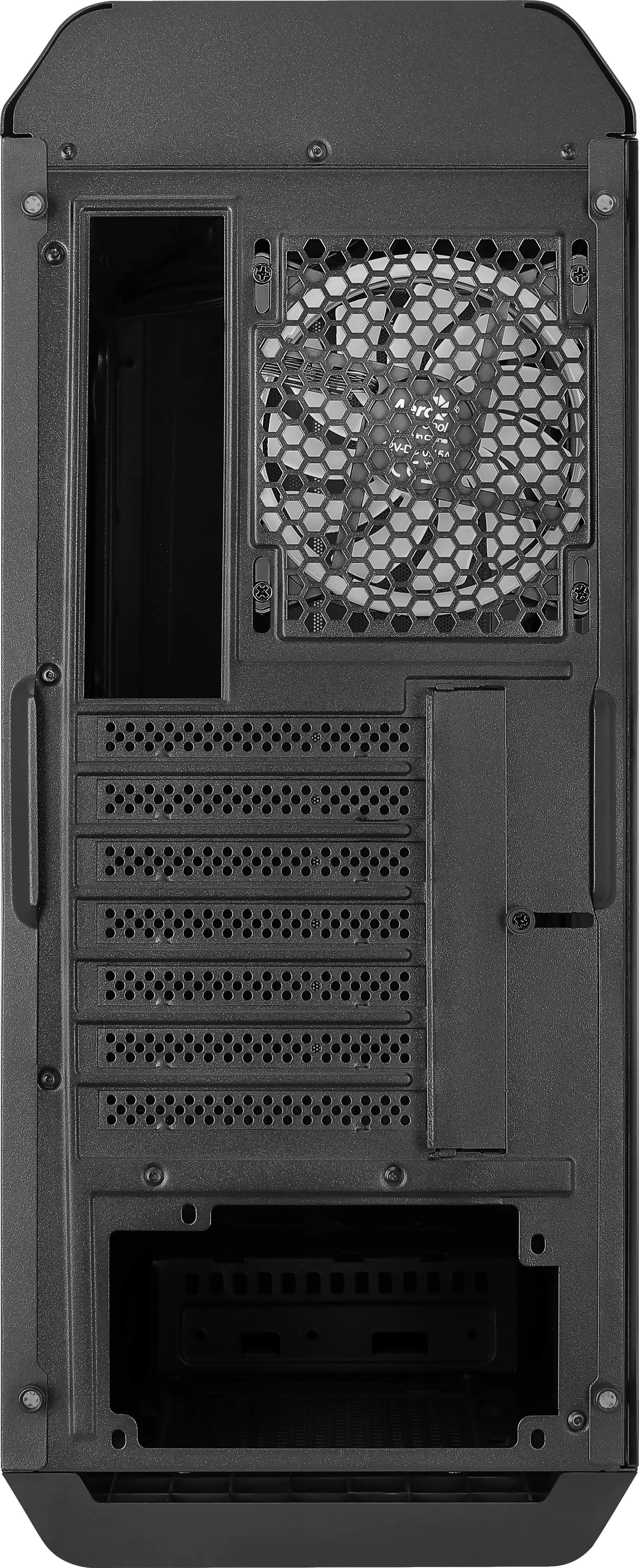 Aerocool GLADIATOR DUO ATX Gaming Case 3x ARGB 12cm Fans - miditower chassi, f&ouml;nster, Svart
