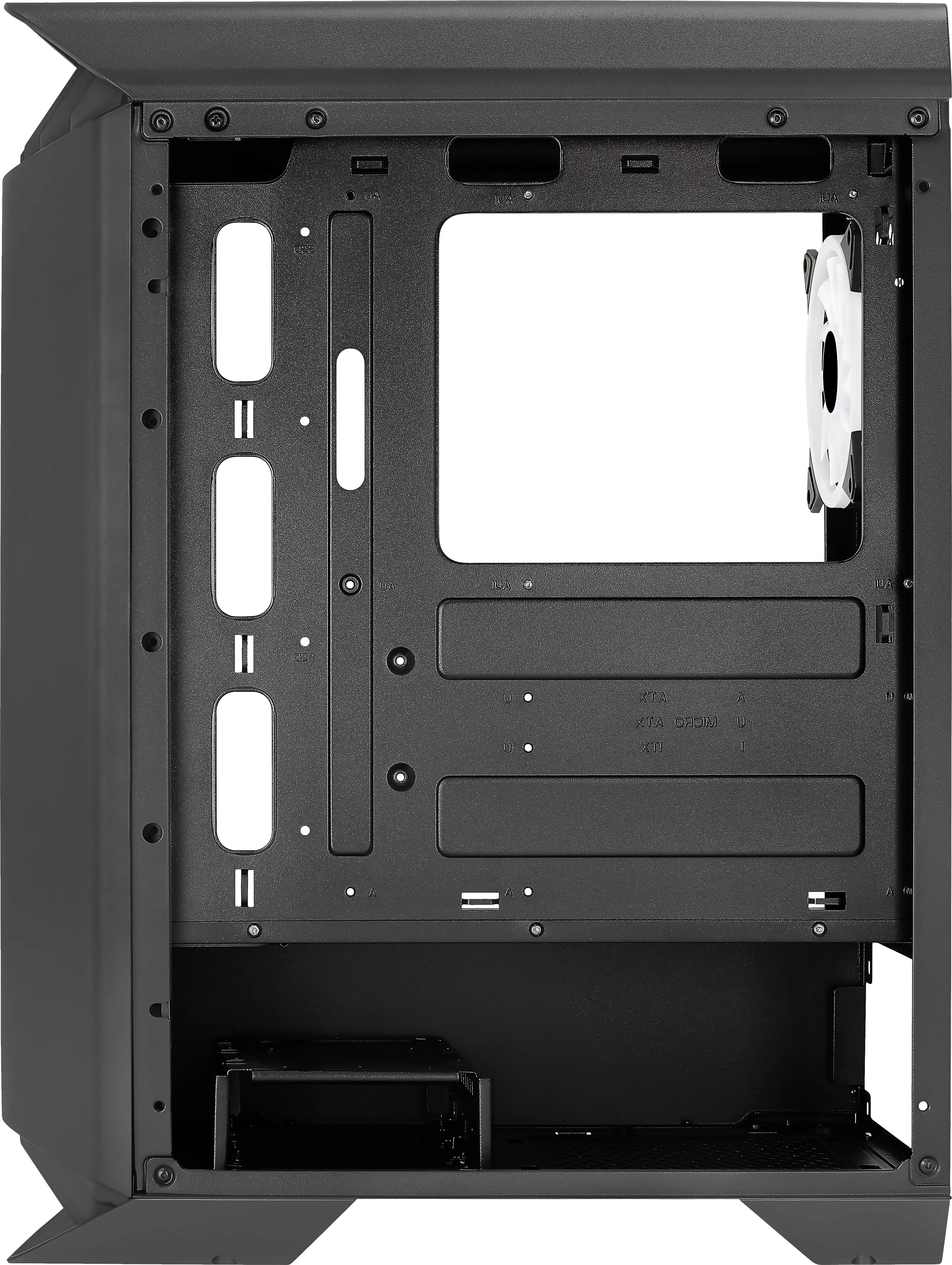Aerocool GLADIATOR DUO ATX Gaming Case 3x ARGB 12cm Fans - miditower chassi, f&ouml;nster, Svart