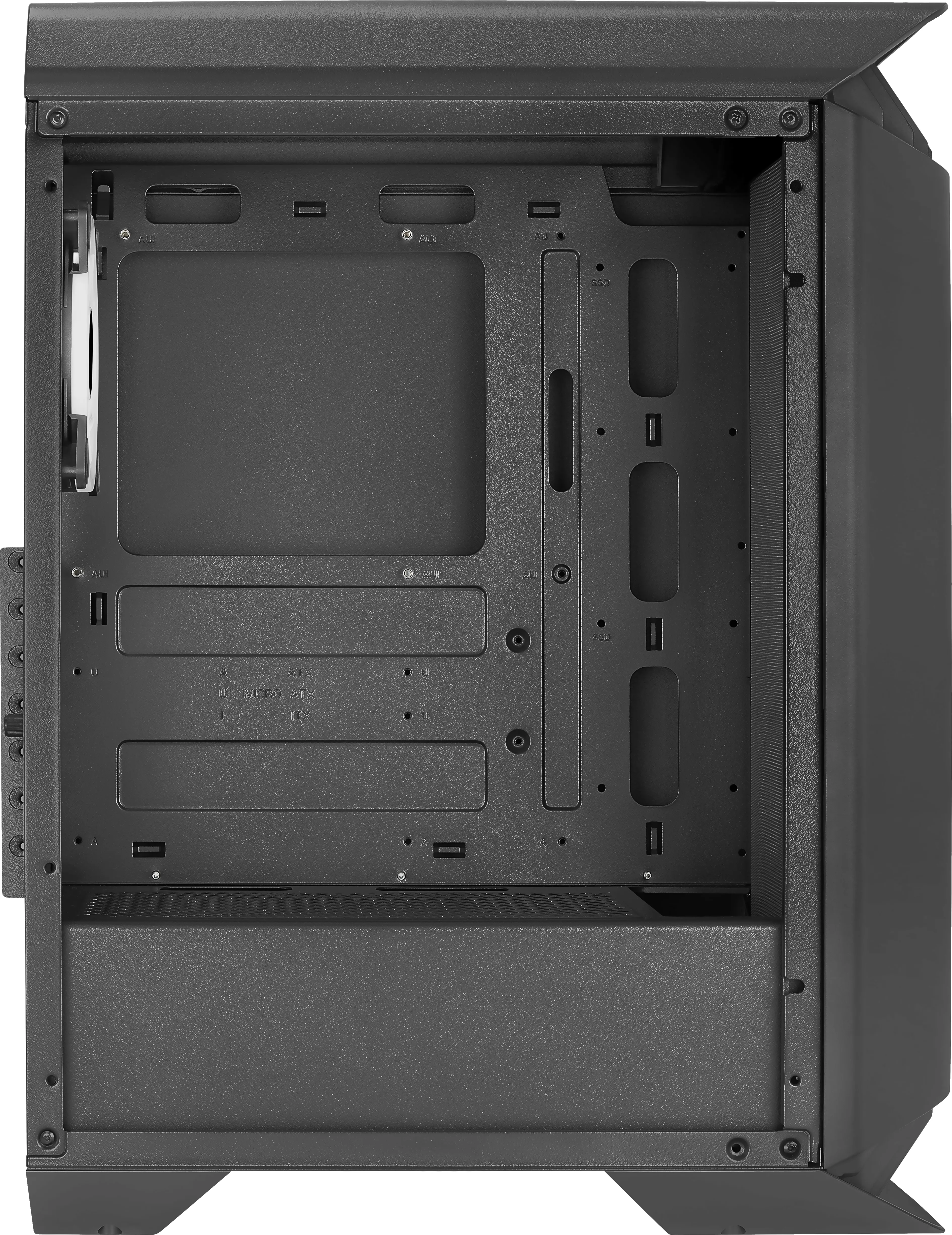 Aerocool GLADIATOR DUO ATX Gaming Case 3x ARGB 12cm Fans - miditower chassi, f&ouml;nster, Svart
