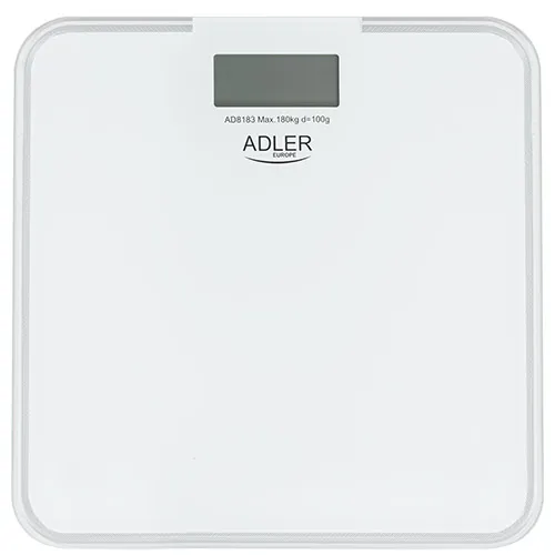 Adler AD 8183 Personv&aring;g, 180 kg, Bl&aring; och vit