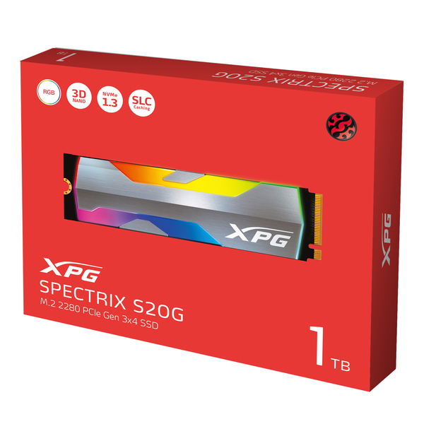 ADATA XPG Spectrix S20G 1TB M.2 NVMe SSD with Heatsink
