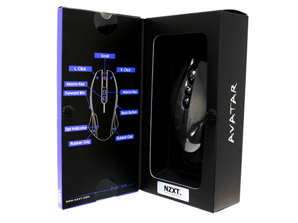 NZXT AVATAR 2600 dpi gaming mouse