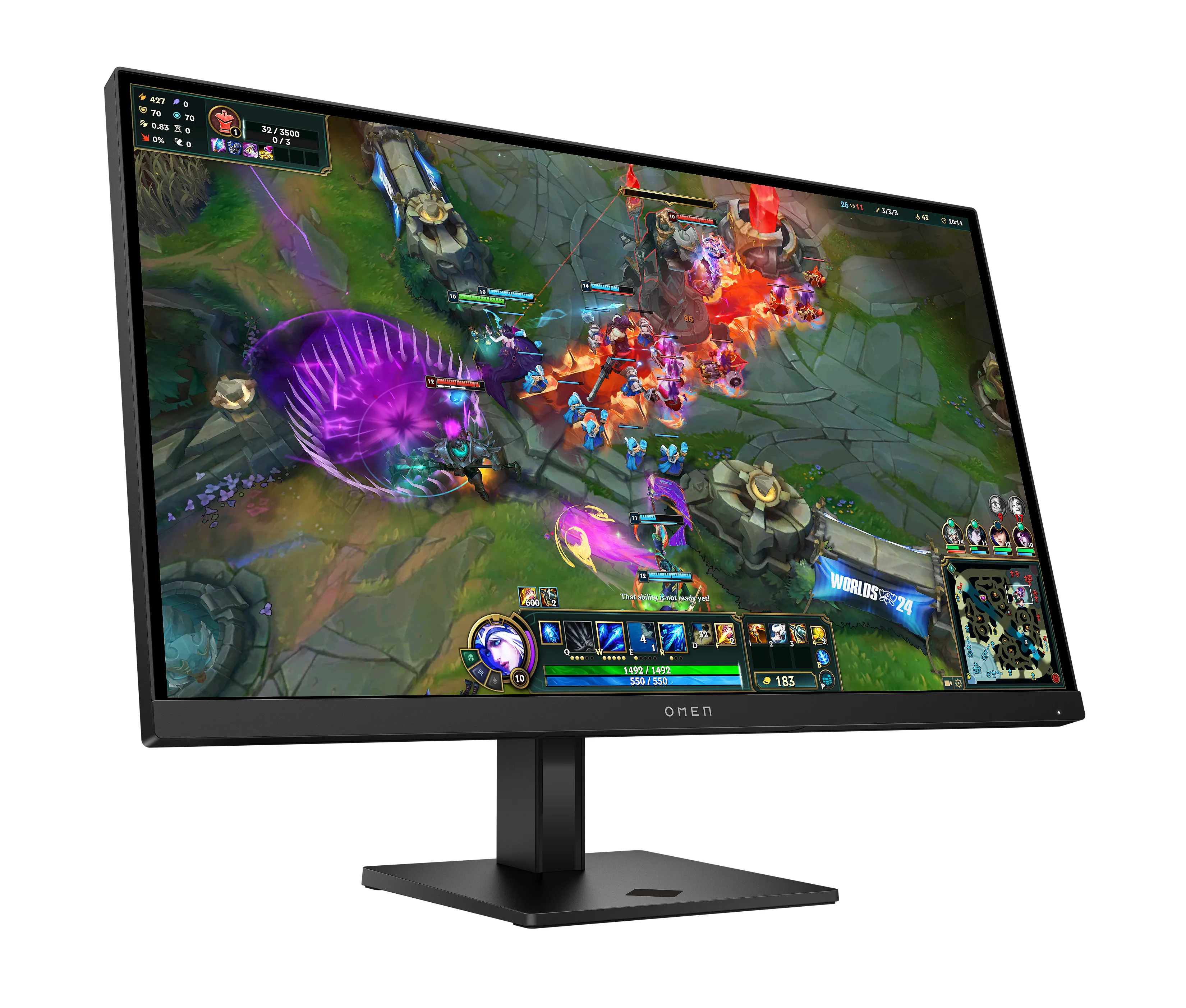 HP OMEN 27qs G2 27" QHD, IPS, 280Hz, USB hub gamingskärm