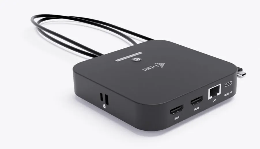 I-TEC USB-C Dual HDMI Docking Station, PD 100W + PSU 100W