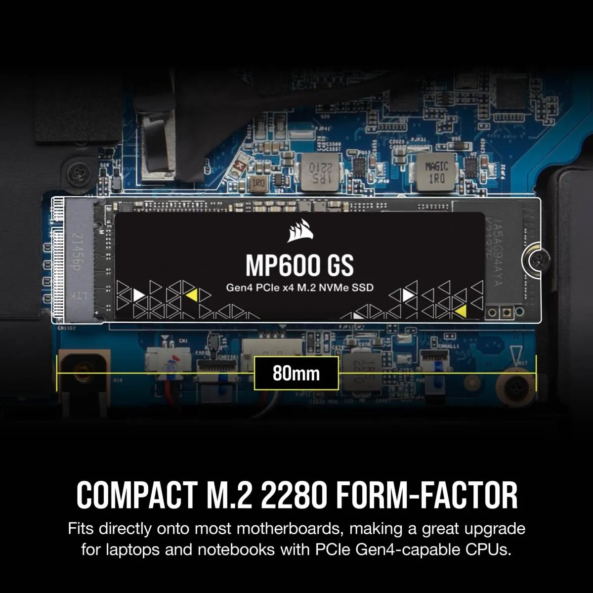 Corsair MP600 GS 1 Tt, PCIe 4.0, M.2 -SSD-levy