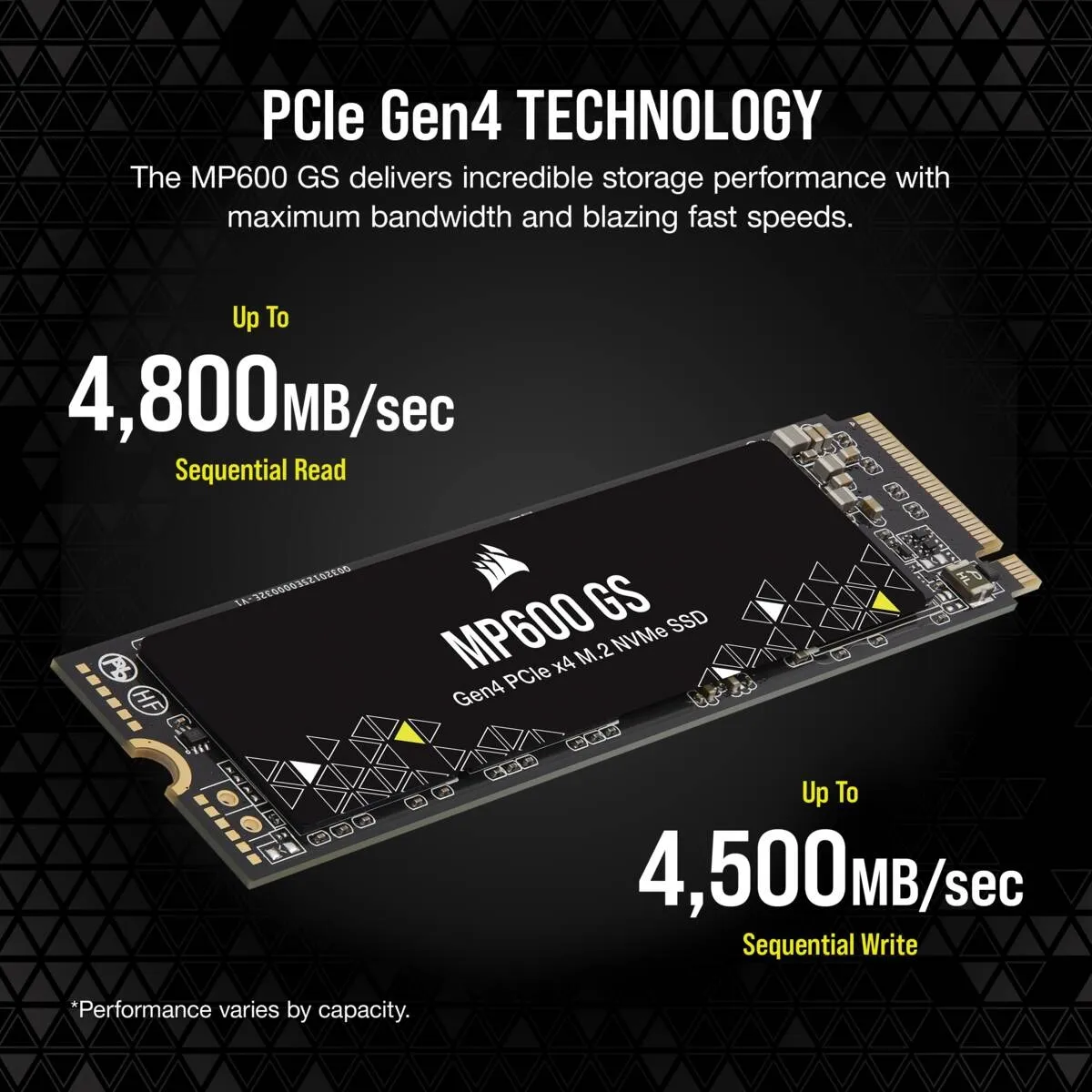 Corsair MP600 GS 500GB, PCIe 4.0, M.2 - SSD