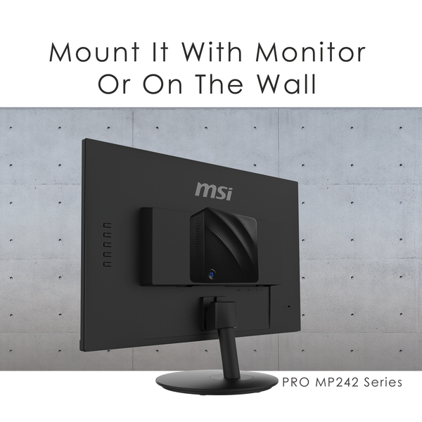 MSI Cubi N JSL-043EU Intel Celeron N4500 4GB 128GB SSD W11P Black