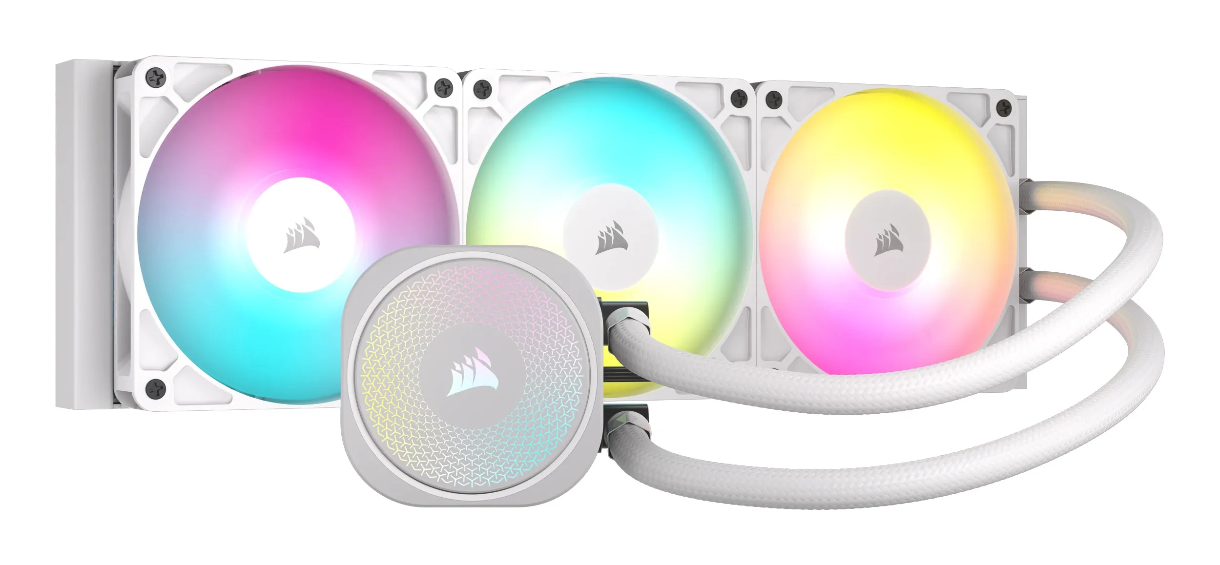 Corsair NAUTILUS 360 ARGB - liquid cooler, white