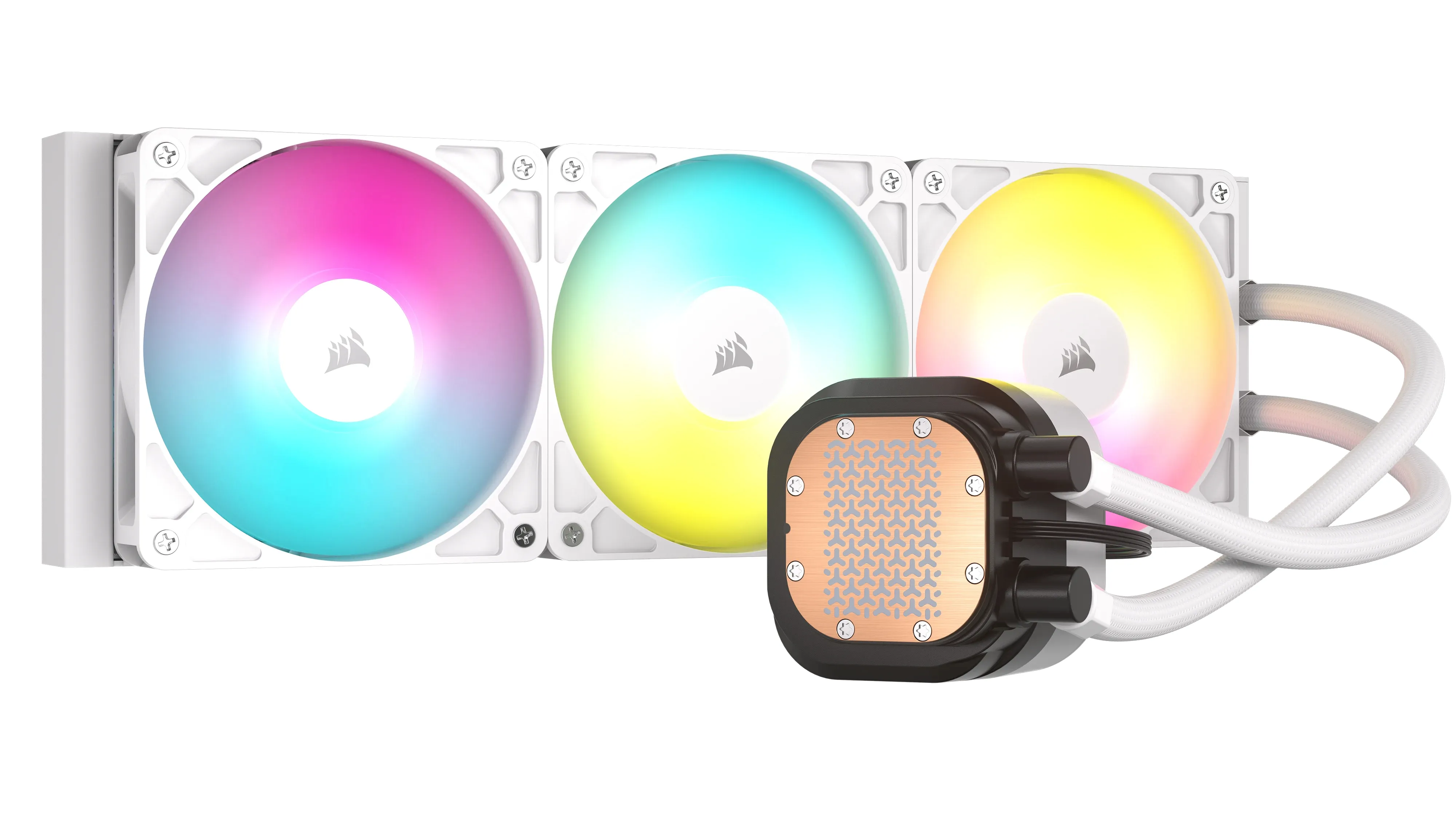 Corsair NAUTILUS 360 ARGB - liquid cooler, white