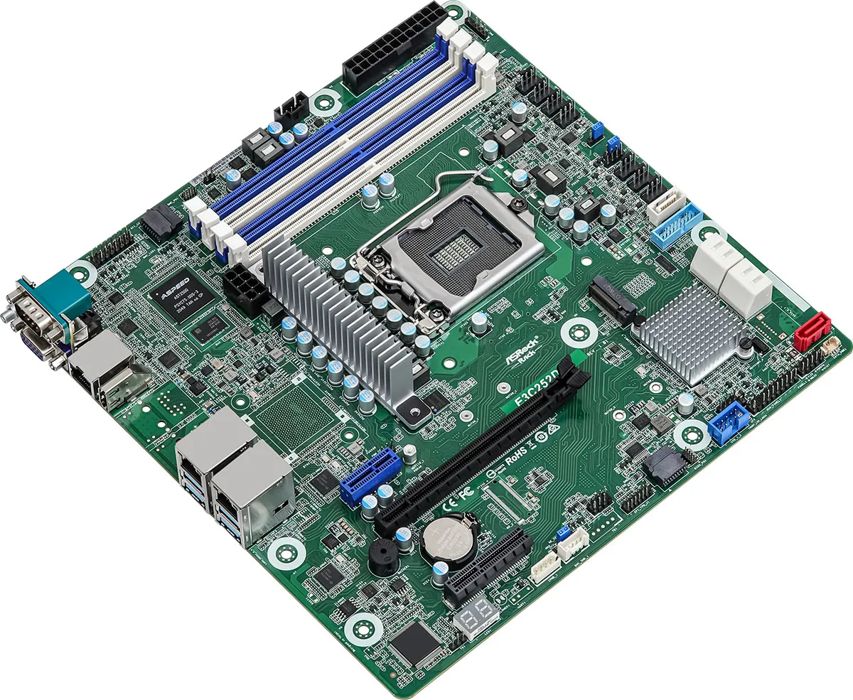 ASRock Rack E3C252D4U LGA1200 mATX moderkort