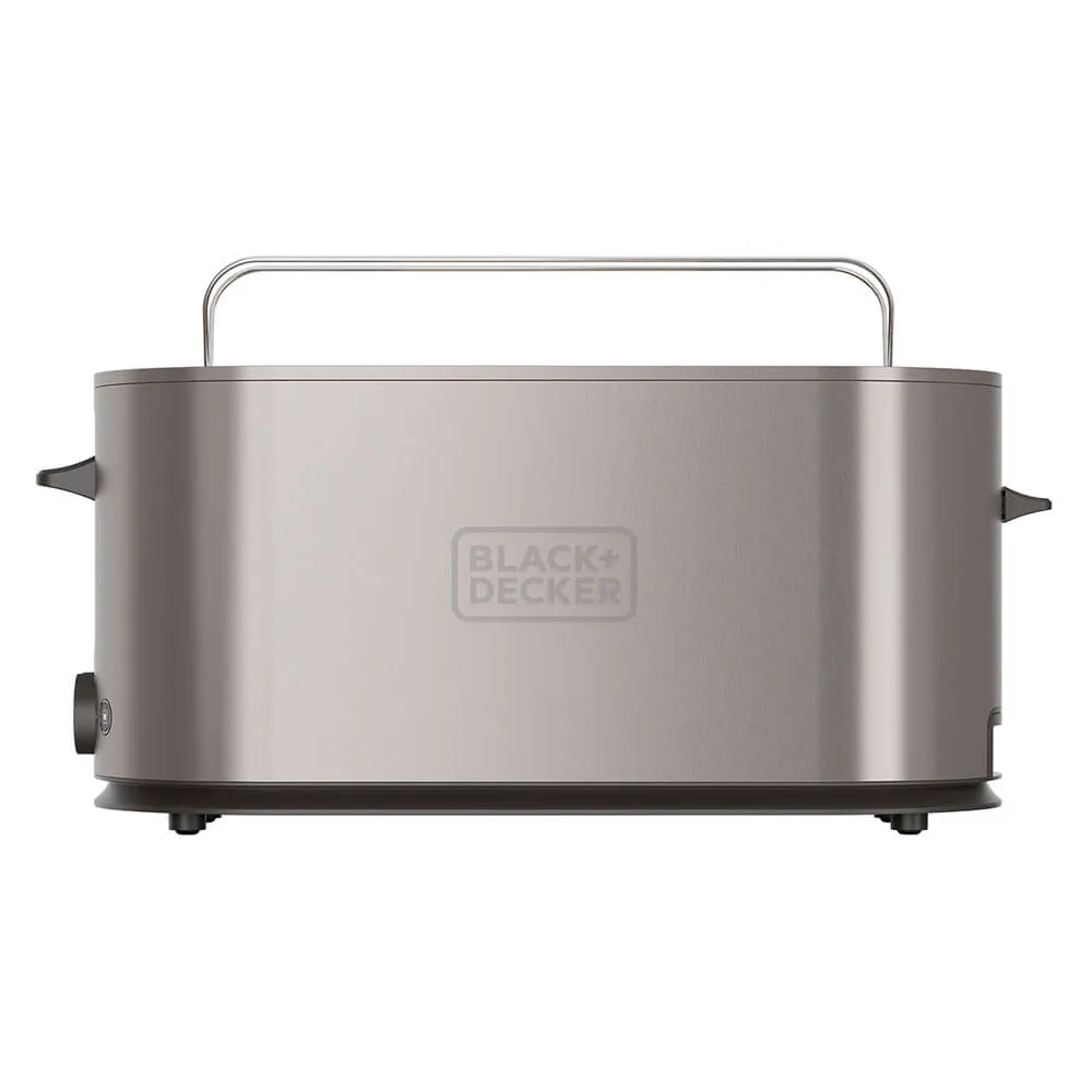 Black&Decker 2 Long Slot - toaster, stainless steel