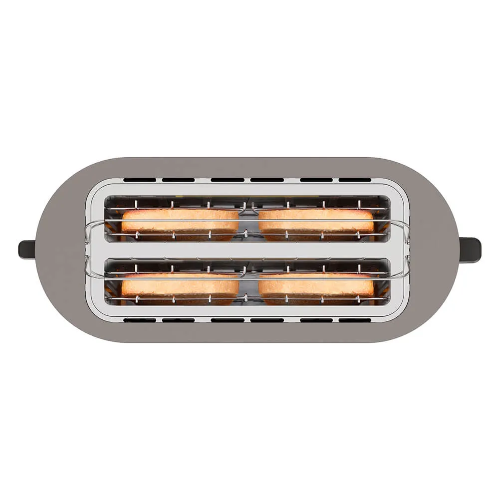 Black&Decker 2 Long Slot - toaster, stainless steel