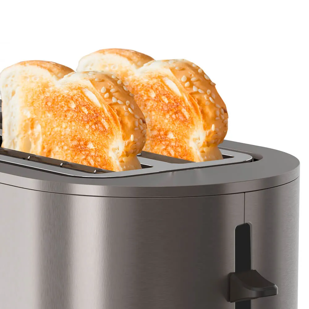 Black&amp;Decker 2 Long Slot - leiv&auml;npaahdin, ruostumaton ter&auml;s