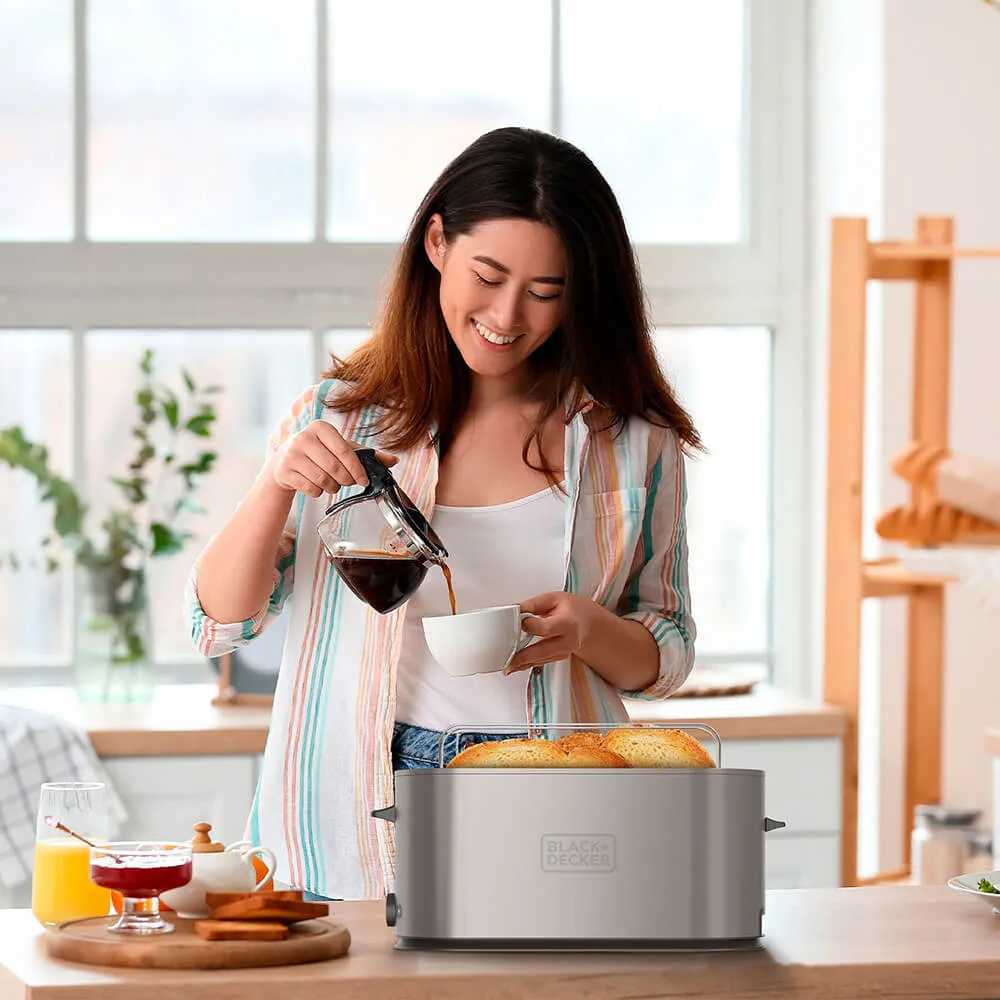 Black&amp;Decker 2 Long Slot - leiv&auml;npaahdin, ruostumaton ter&auml;s
