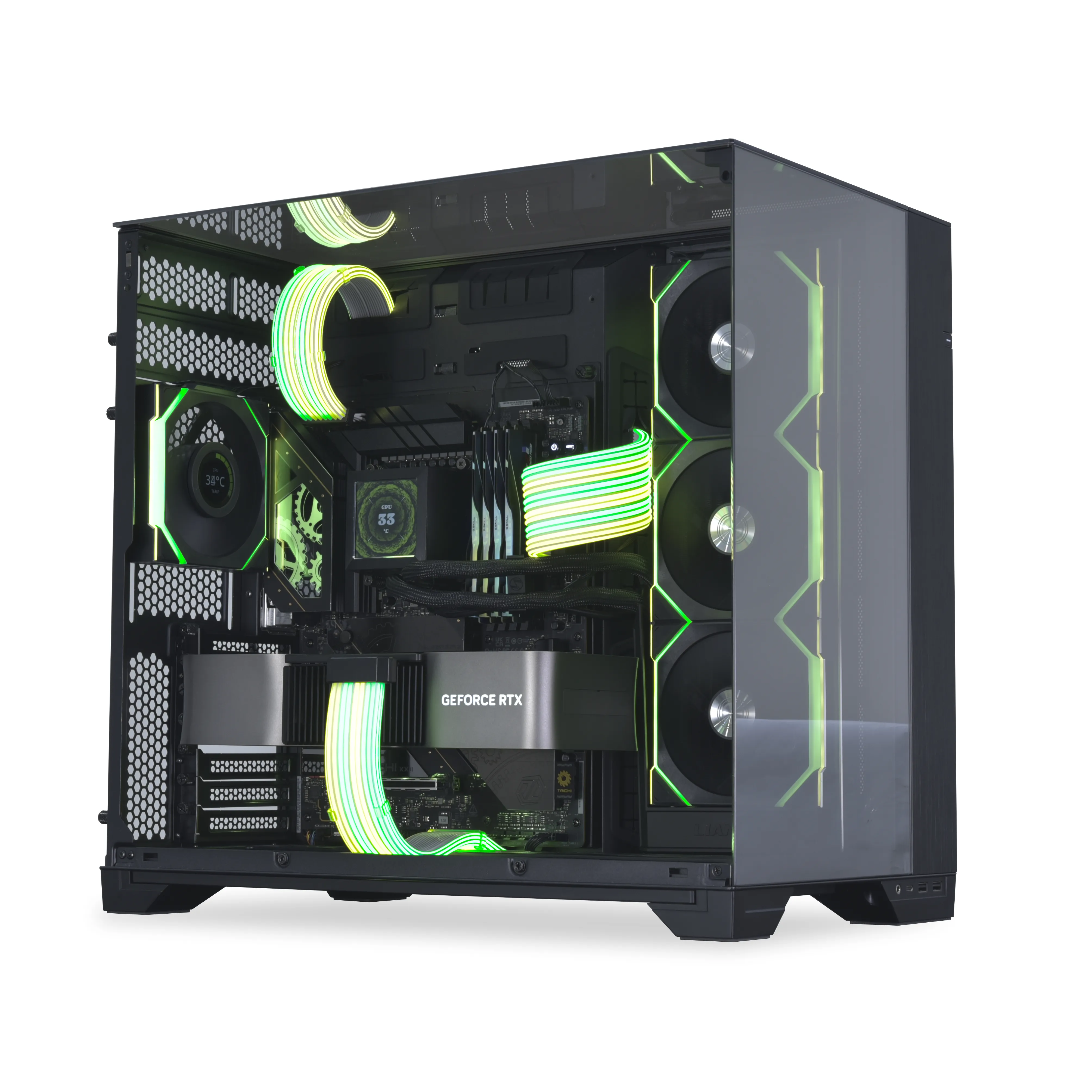 Lian Li Strimer Wireless CPU Power Extension Cable, 2x8-PIN, ARGB