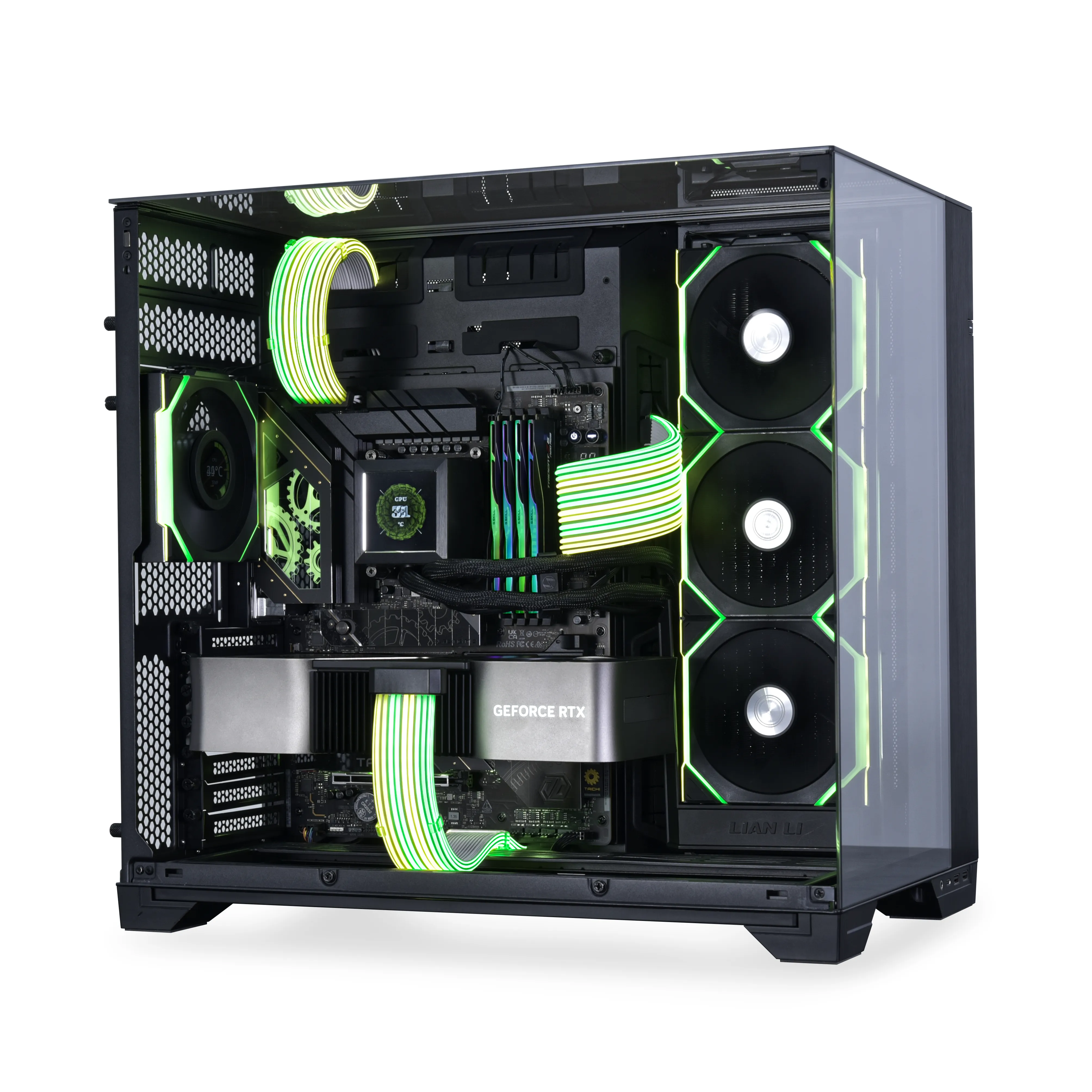 Lian Li Strimer Wireless CPU Power Extension Cable, 2x8-PIN, ARGB