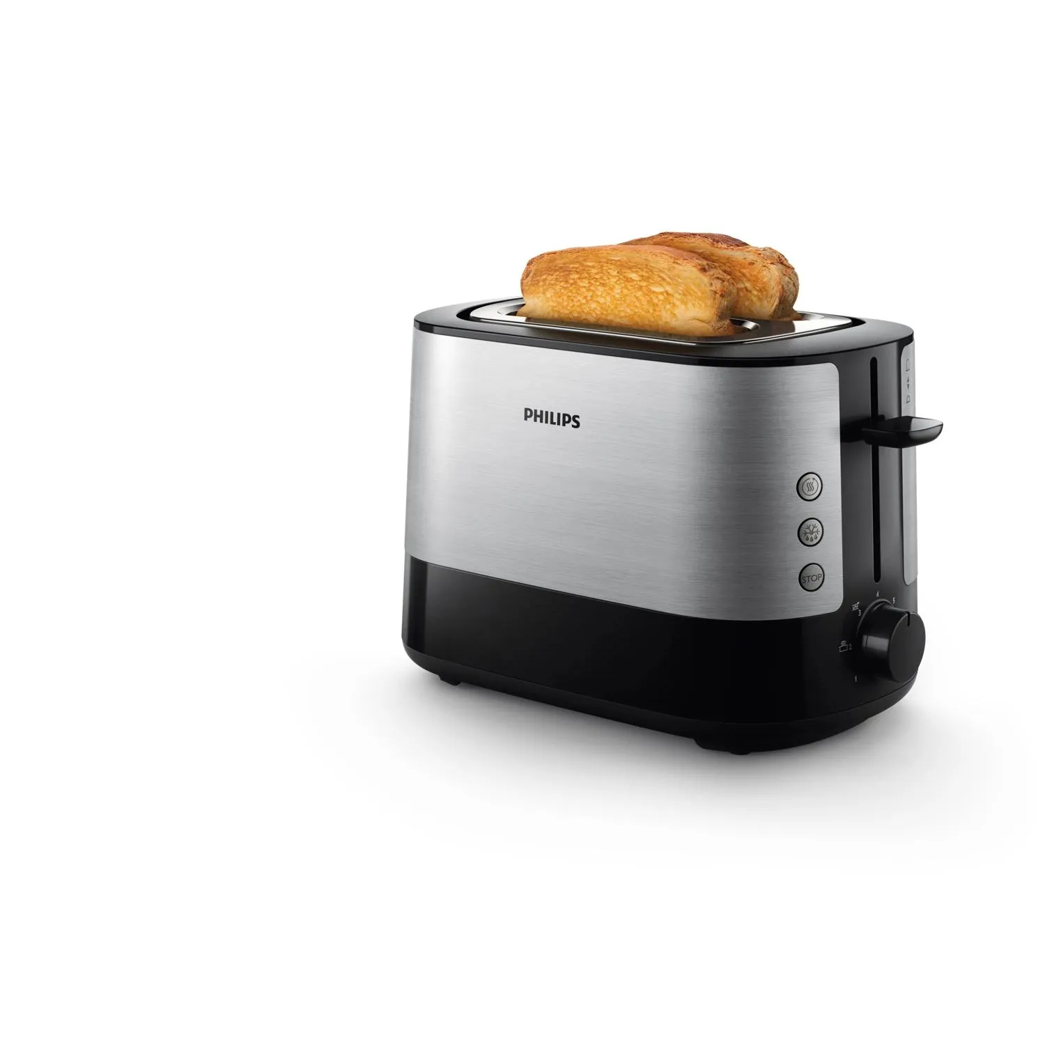 Philips Viva Collection HD2635/90 toaster, 2 slices, Black