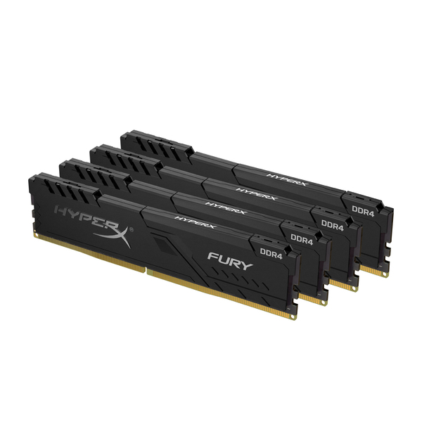 Kingston 64 GB (4 x 16 GB) HyperX Fury, DDR4 3600 MHz - memory, black