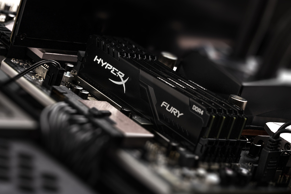 Kingston 64 GB (4 x 16 GB) HyperX Fury, DDR4 3600 MHz - memory, black