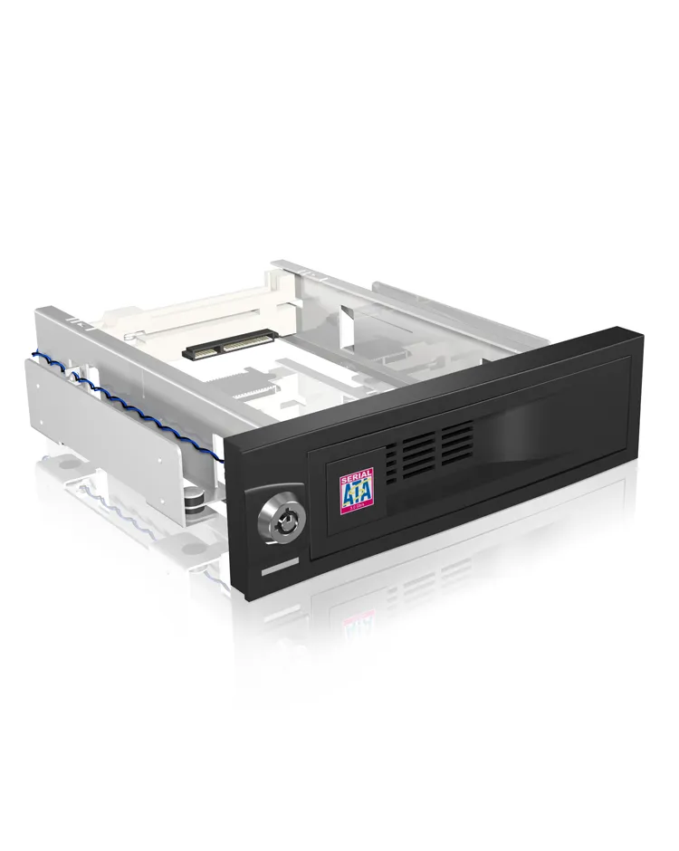 ICY BOX kovalevykasetti, sopii 1x3,5" SATA HDD, lukittava, 5,25"