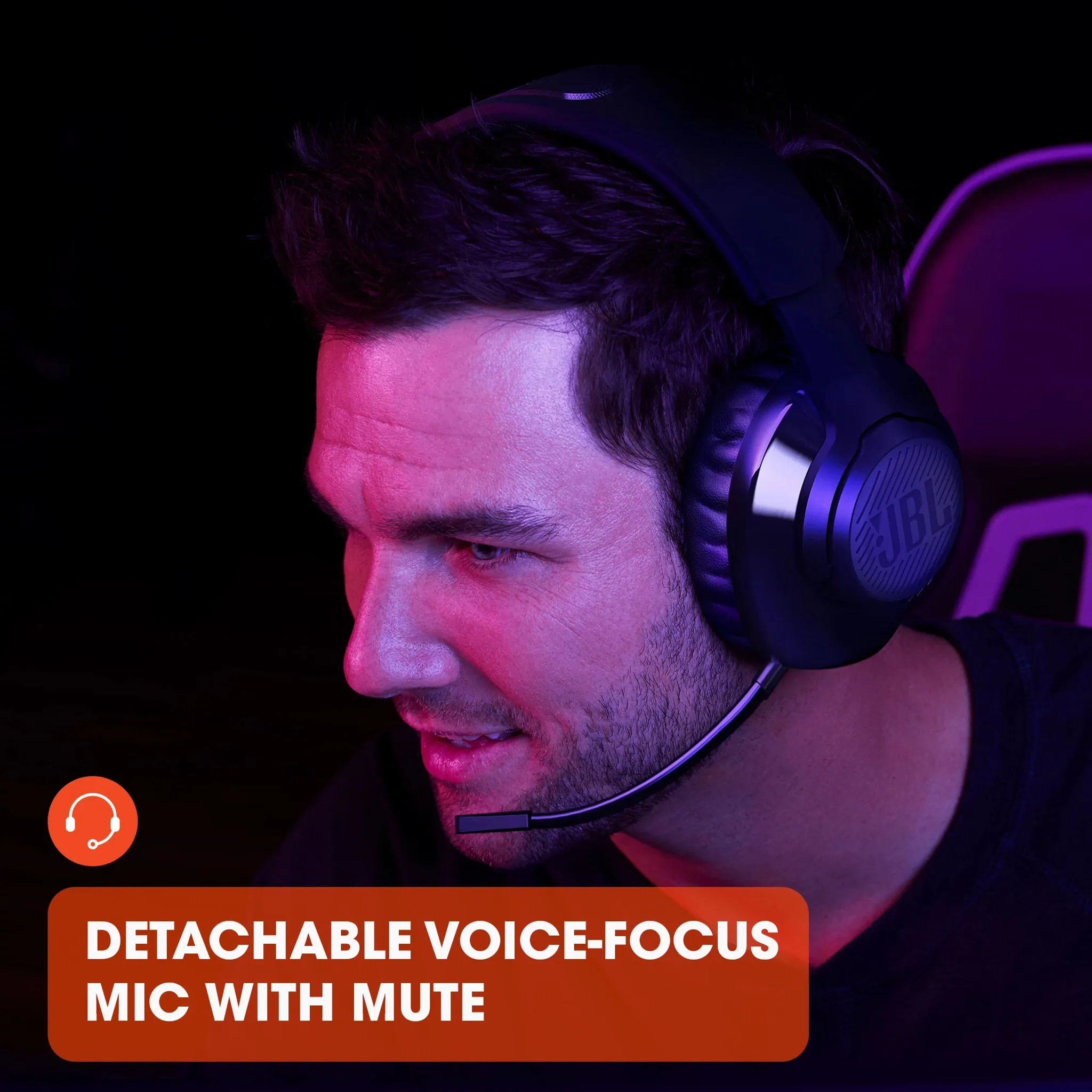 JBL Quantum 350 - tr&aring;dl&ouml;sa spelh&ouml;rlurar, svart