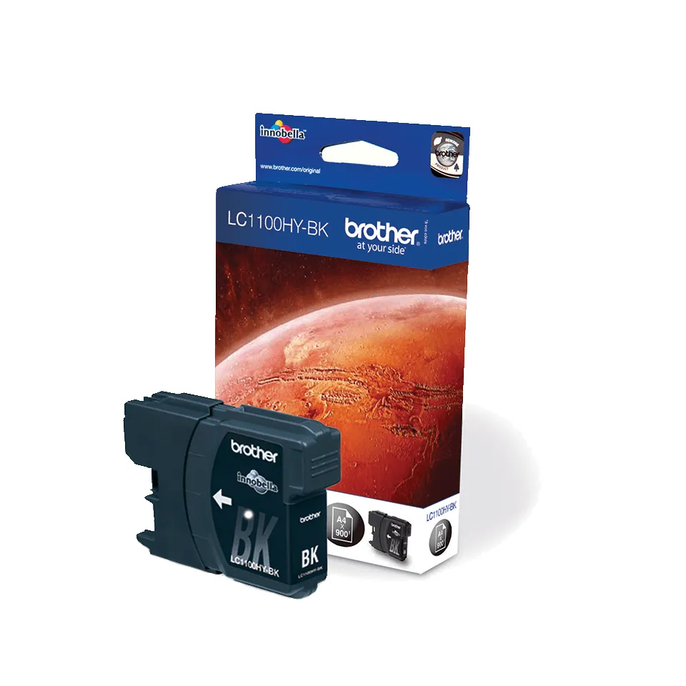 Brother LC1100HYBK High Yield ink cartridge, Black