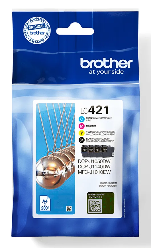 Brother  LC421VAL - ink cartridge, Black, Cyan, Magenta, Yellow