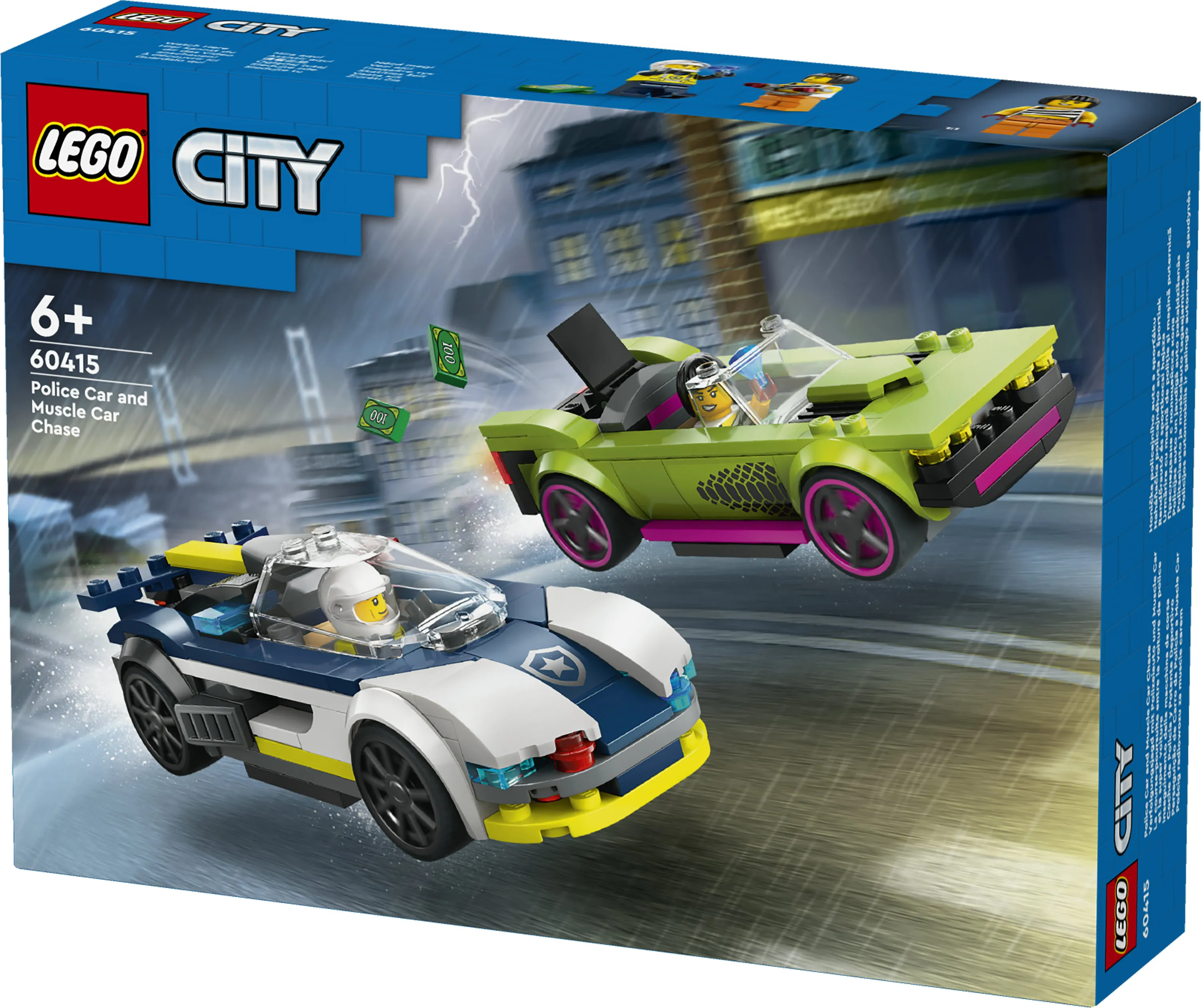 LEGO City Police Car and Muscle Car Chase 60415