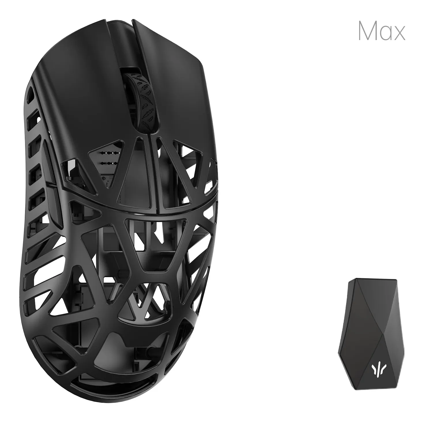 WLMouse Beast X Max tr&aring;dl&ouml;s gamingmus, svart