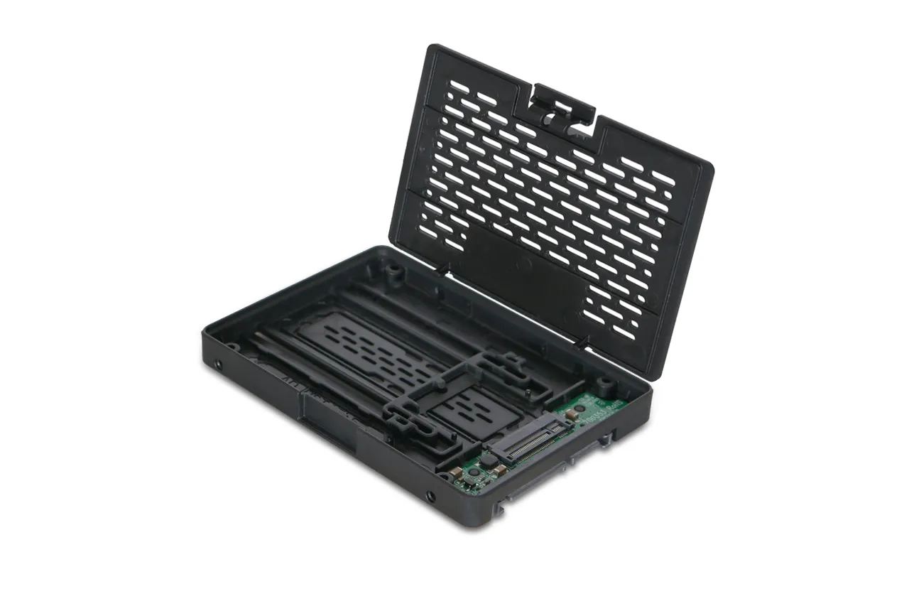 ICY DOCK M.2 SATA to 2.5" SATA SSD Converter toolless black