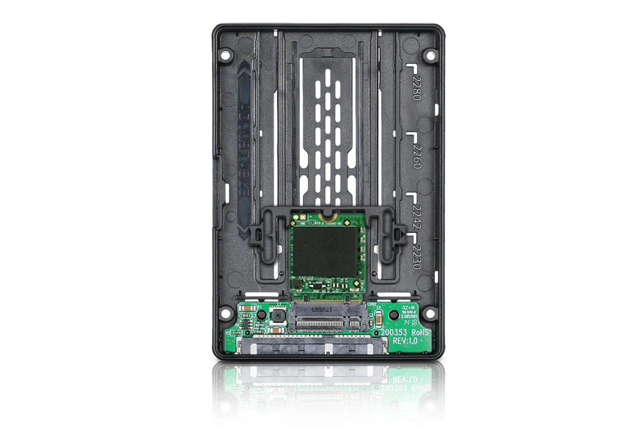 ICY DOCK M.2 SATA to 2.5" SATA SSD Converter toolless black