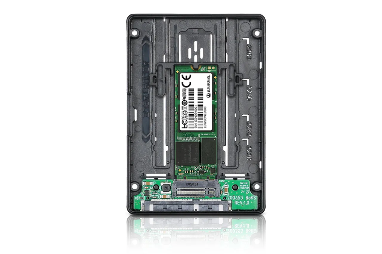 ICY DOCK M.2 SATA to 2.5" SATA SSD Converter toolless black