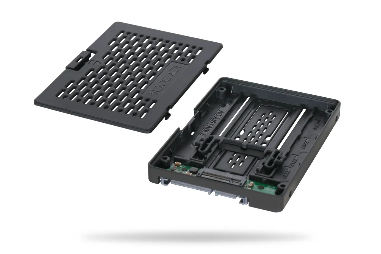 ICY DOCK M.2 SATA to 2.5" SATA SSD Converter toolless black