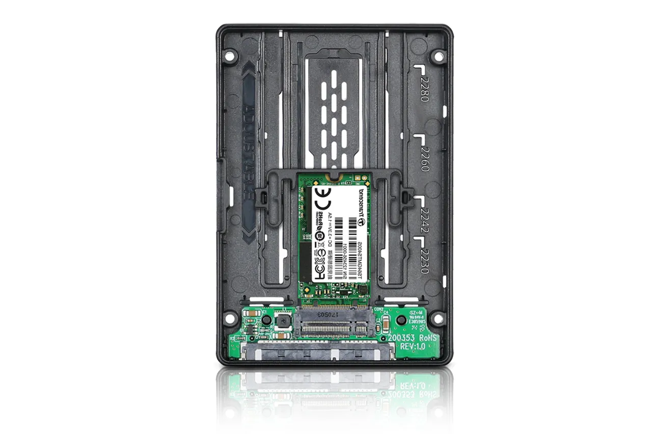 ICY DOCK M.2 SATA to 2.5" SATA SSD Converter toolless black