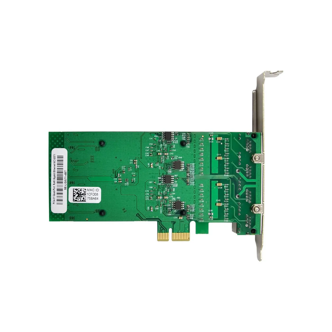 MicroConnect MC-PCIEX1-82571-Q PCI Express x1 4-Port Gigabit Ethernet RJ45 - Network Card