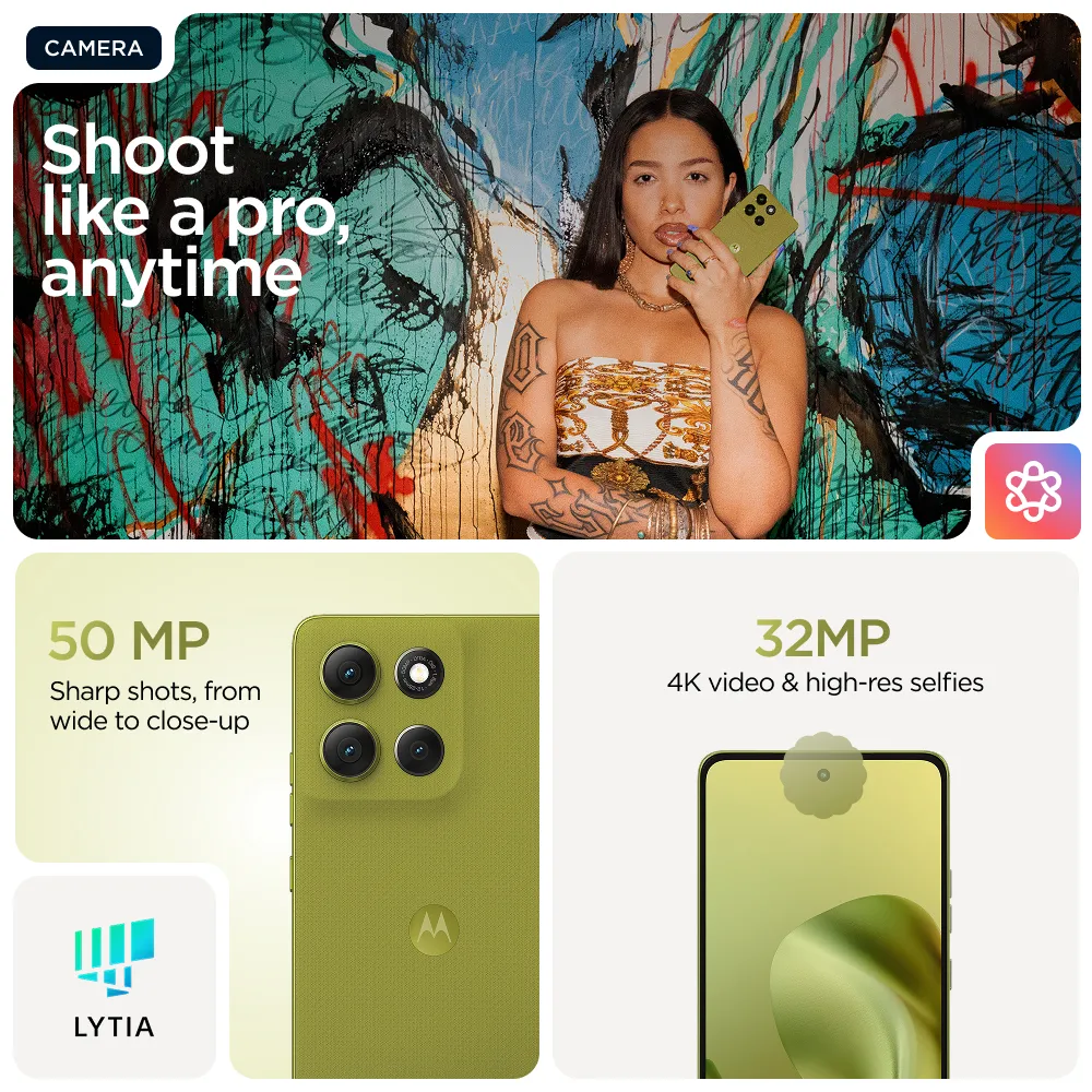 Motorola G86 8/512GB, Android - mobile phone, Power Golden Cypress
