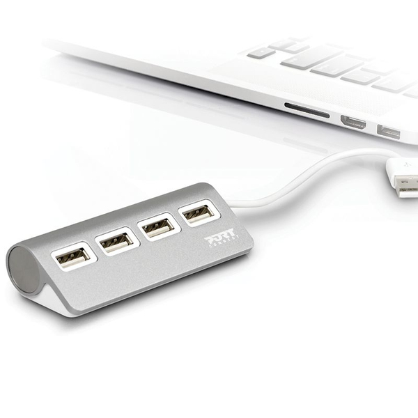 PORT Connect - Hub - 4 x USB 2.0 - työpöytä