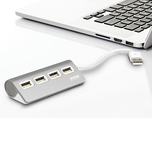 PORT Connect - Hub - 4 x USB 2.0 - työpöytä