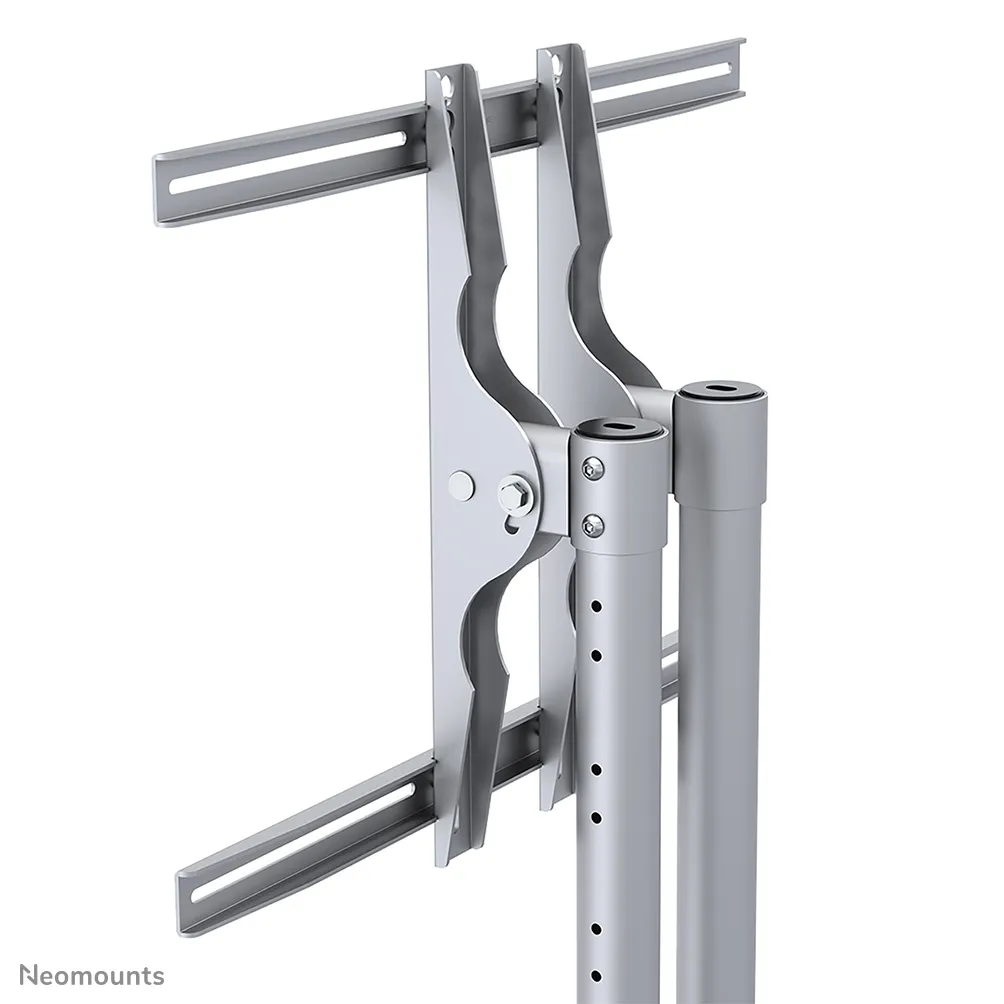 NewStar Mobile Monitor/TV Floor Stand PLASMA-M1200 - Teline tuotteelle plasmapaneeli - hopea -n&auml;yt&ouml;n koko: 27"-60" - lattialla seisova