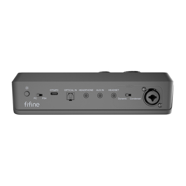 FIFINE AmpliGame SC8 RGB Gaming Audio Mixer - Black