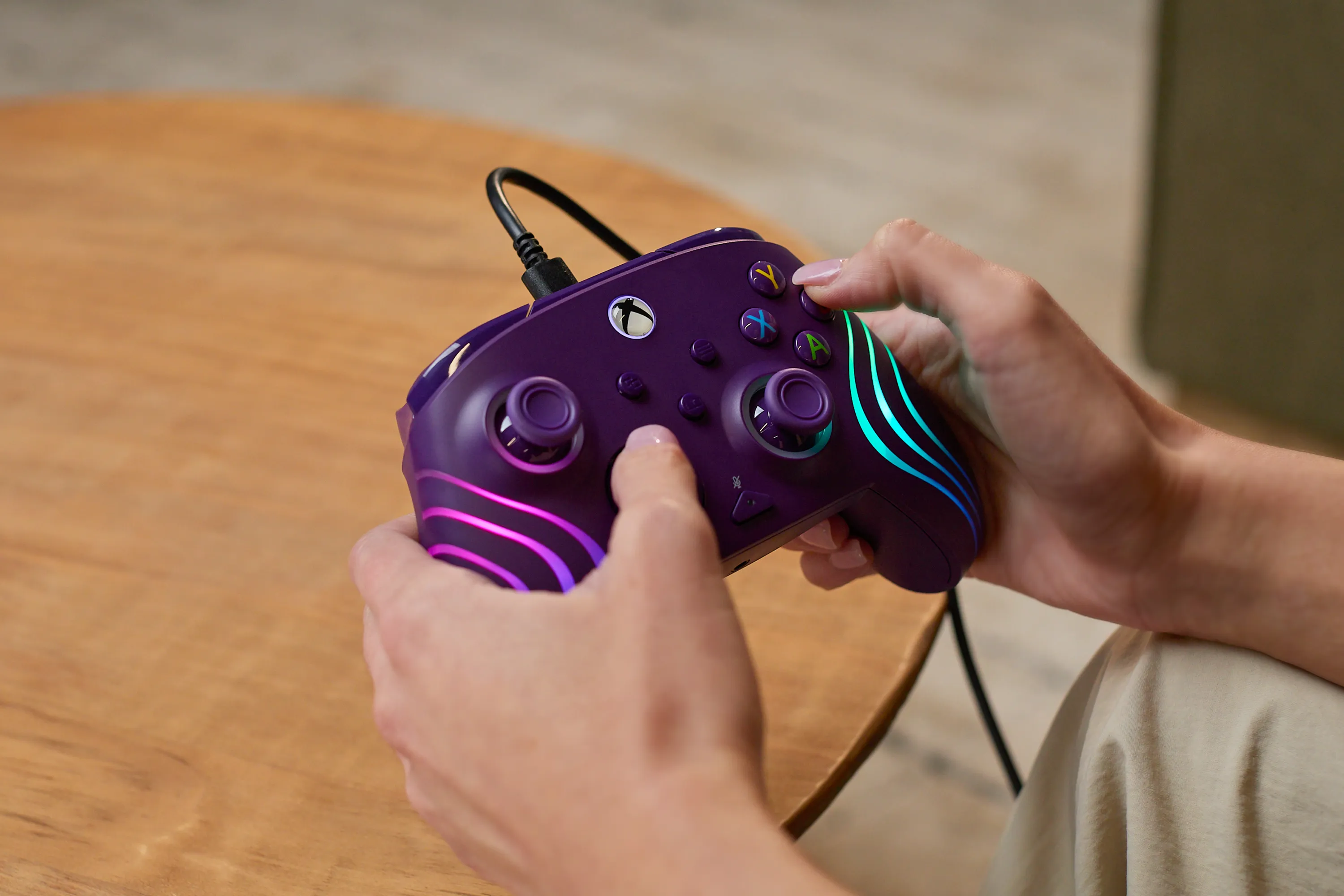 Turtle Beach Afterglow Wave Wired Gamepad for Xbox Series X|S, Xbox One & PC - Purple