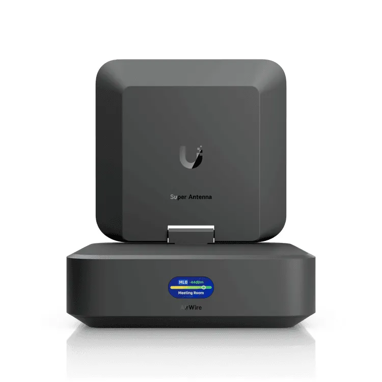 Ubiquiti UniFi AirWire -langaton asiakassovitin, Wi-Fi 7, Dual-band, 5 GbE -portilla, valkoinen