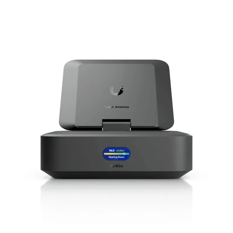 Ubiquiti UniFi AirWire -langaton asiakassovitin, Wi-Fi 7, Dual-band, 5 GbE -portilla, valkoinen