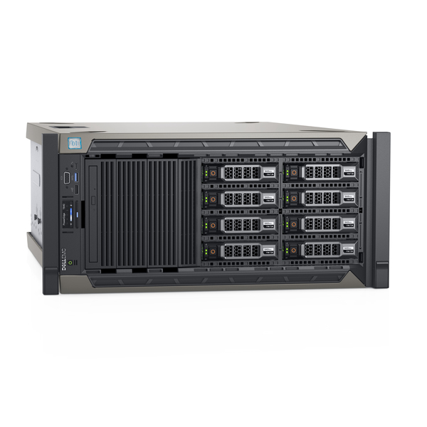 PE T640 Chassis 8 x 3.5" Xeon Silver 4208 16GB 1x240GB SSD No Rails Bezel DVD RW On-Board 10GbE DP PERC H730P+ iDRAC9 Ent 750W 3Y Basic Onsite