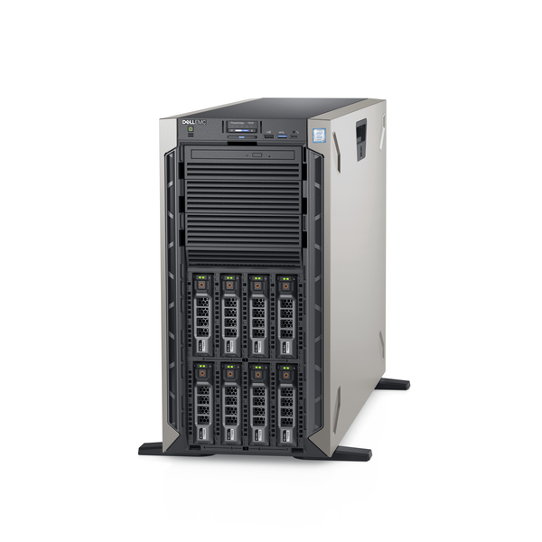 PE T640 Chassis 8 x 3.5" Xeon Silver 4208 16GB 1x240GB SSD No Rails Bezel DVD RW On-Board 10GbE DP PERC H730P+ iDRAC9 Ent 750W 3Y Basic Onsite