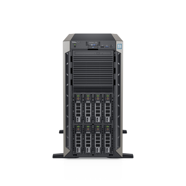 PE T640 Chassis 8 x 3.5" Xeon Silver 4208 16GB 1x240GB SSD No Rails Bezel DVD RW On-Board 10GbE DP PERC H730P+ iDRAC9 Ent 750W 3Y Basic Onsite