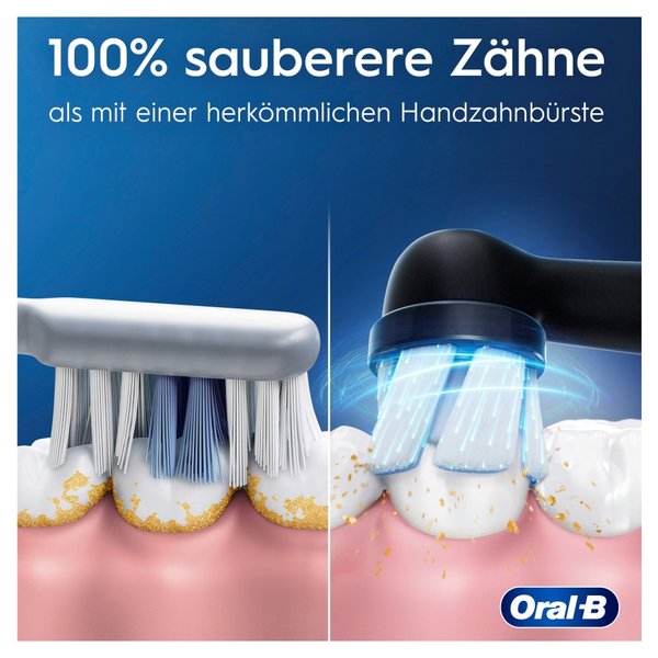 Oral-B iO2 Series Duo - eltandborste, Night Black, Calm Pink