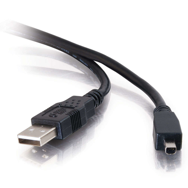 Cables To Go 4-Pin USB-A - Mini-USB B -kaapeli, 2 m, Musta